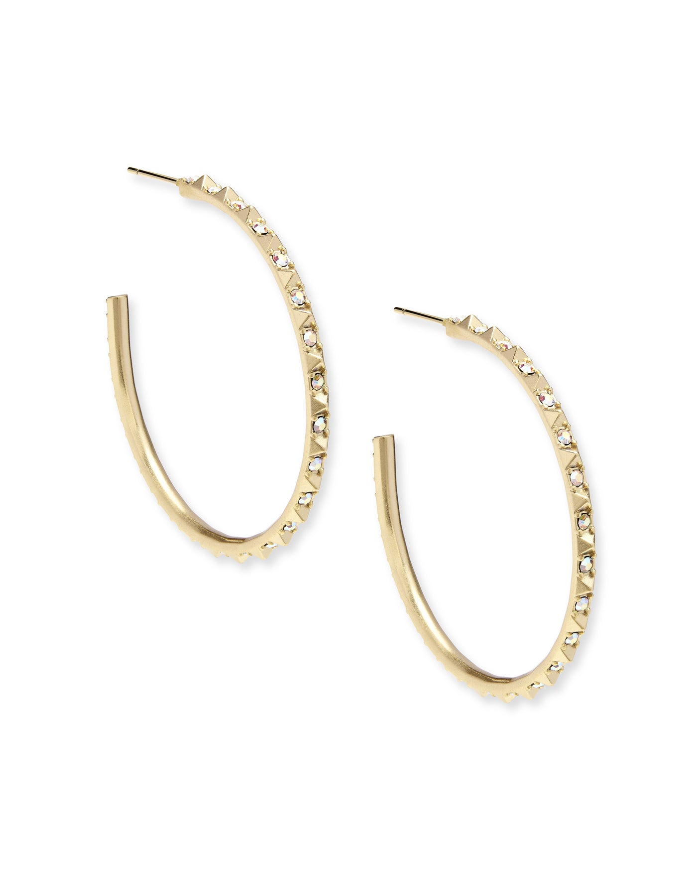 Kendra Scott Veronica Hoop Earrings in Gold Iridescent Crystal-Earrings-Kendra Scott-Market Street Nest, Fashionable Clothing, Shoes and Home Décor Located in Mabank, TX