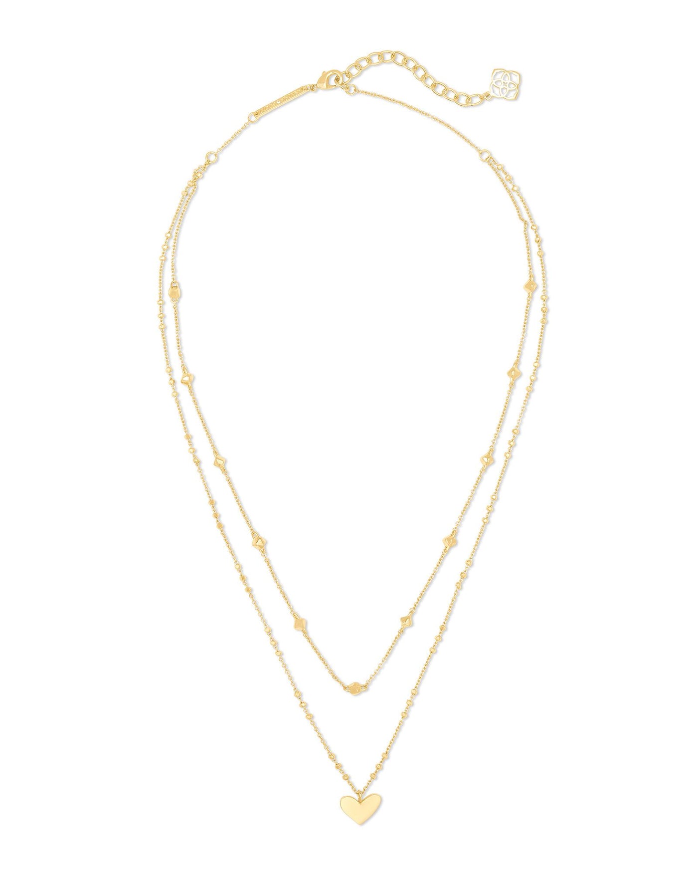Kendra Scott Ari Heart Multi Strand Necklace-Necklaces-Kendra Scott-Market Street Nest, Fashionable Clothing, Shoes and Home Décor Located in Mabank, TX