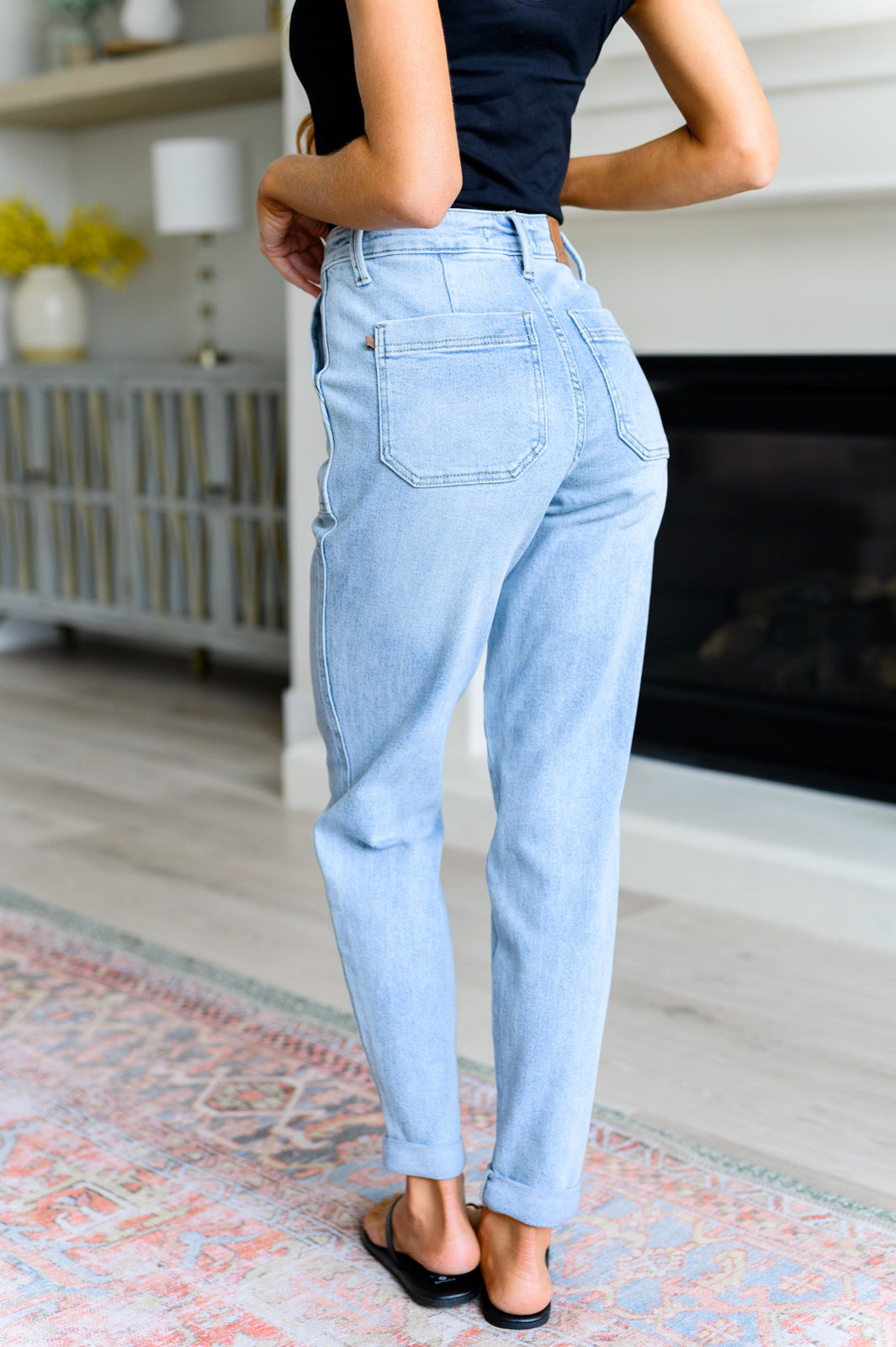 Cooper High Rise Vintage Denim Jogger-Womens-Ave Shops-Market Street Nest, Fashionable Clothing, Shoes and Home Décor Located in Mabank, TX