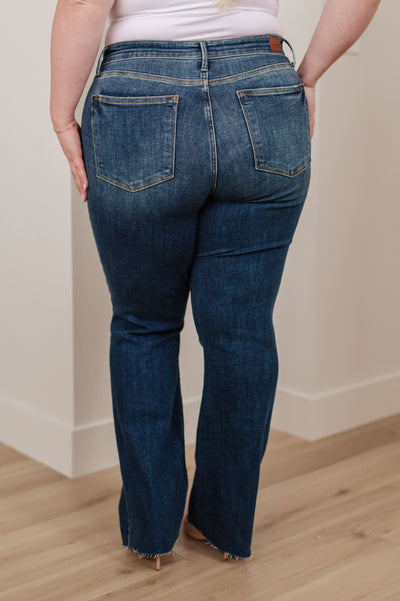 Josephine Mid Rise Raw Hem Bootcut Jeans-Denim-Ave Shops-Market Street Nest, Fashionable Clothing, Shoes and Home Décor Located in Mabank, TX