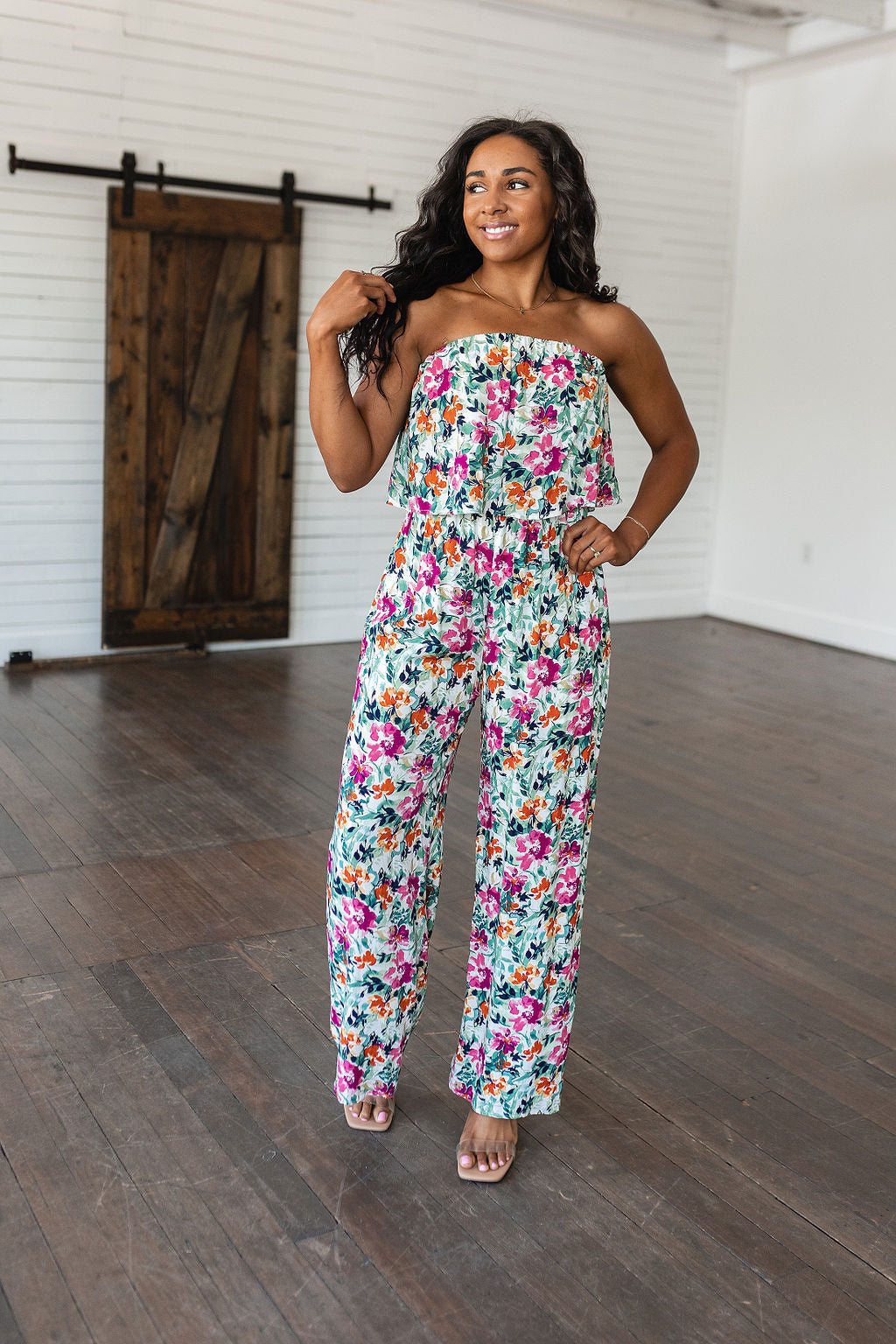 Life of the Party Floral Jumpsuit in Green-Jumpsuits & Rompers-Ave Shops-Market Street Nest, Fashionable Clothing, Shoes and Home Décor Located in Mabank, TX