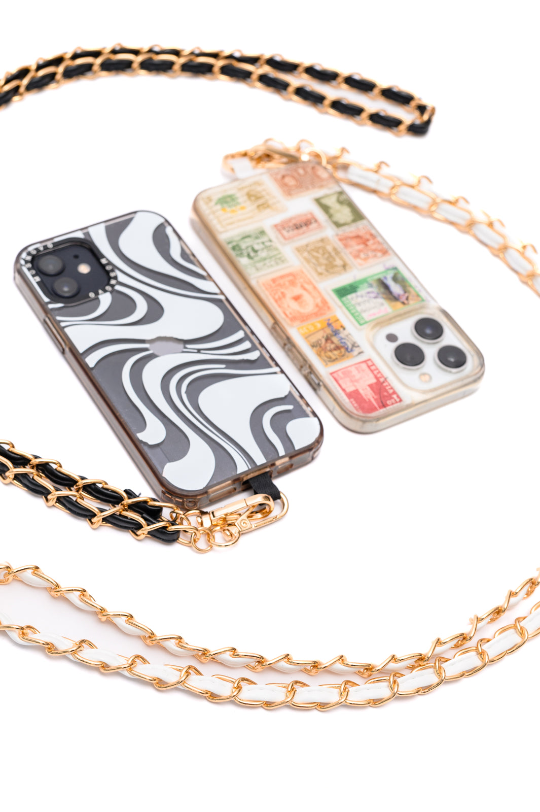 PU Leather Gold Chain Cell Phone Lanyard Set of 2-Accessories-Ave Shops-Market Street Nest, Fashionable Clothing, Shoes and Home Décor Located in Mabank, TX