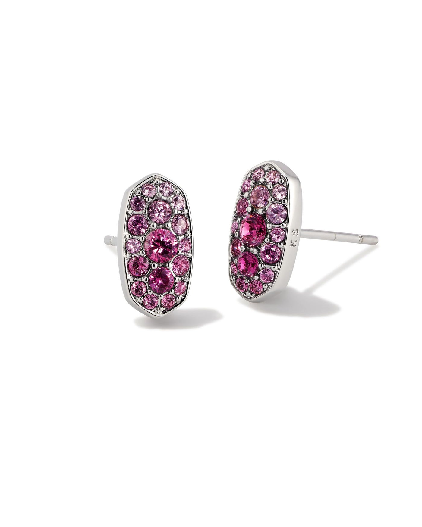 Kendra Scott Grayson Crystal Stud Earrings in Pink Ombre-Earrings-Kendra Scott-Market Street Nest, Fashionable Clothing, Shoes and Home Décor Located in Mabank, TX