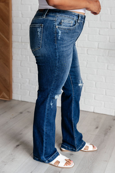 Mila Mid Rise Distressed Bootcut Jeans-Womens-Ave Shops-Market Street Nest, Fashionable Clothing, Shoes and Home Décor Located in Mabank, TX