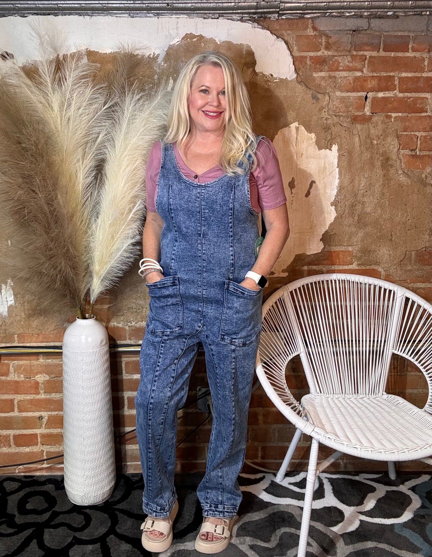 Britte Romper Overalls-Dresses & Rompers-Blakeley-Market Street Nest, Fashionable Clothing, Shoes and Home Décor Located in Mabank, TX