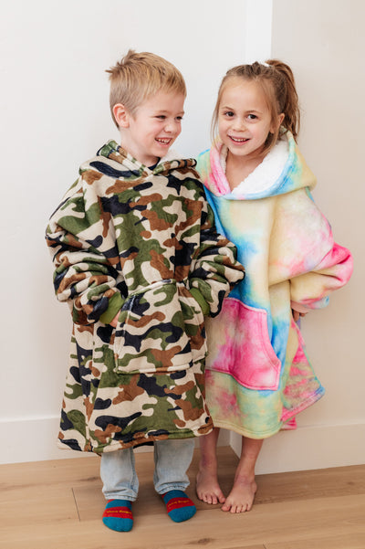 Kids Oversized Hoodie Blanket in Camo-Layers-Ave Shops-Market Street Nest, Fashionable Clothing, Shoes and Home Décor Located in Mabank, TX