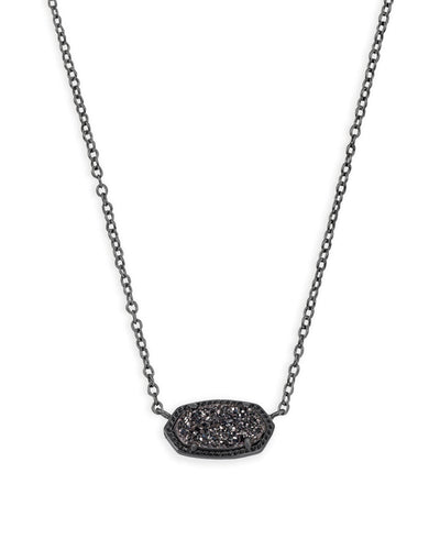 Kendra Scott Elisa Pendant Necklace in Gunmetal Black Drusy-Necklaces-Kendra Scott-Market Street Nest, Fashionable Clothing, Shoes and Home Décor Located in Mabank, TX