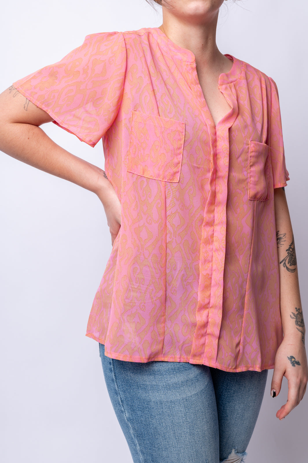 Let Me See You Do It Shawl Neckline Blouse- 6/25/2024-Tops-Ave Shops-Market Street Nest, Fashionable Clothing, Shoes and Home Décor Located in Mabank, TX