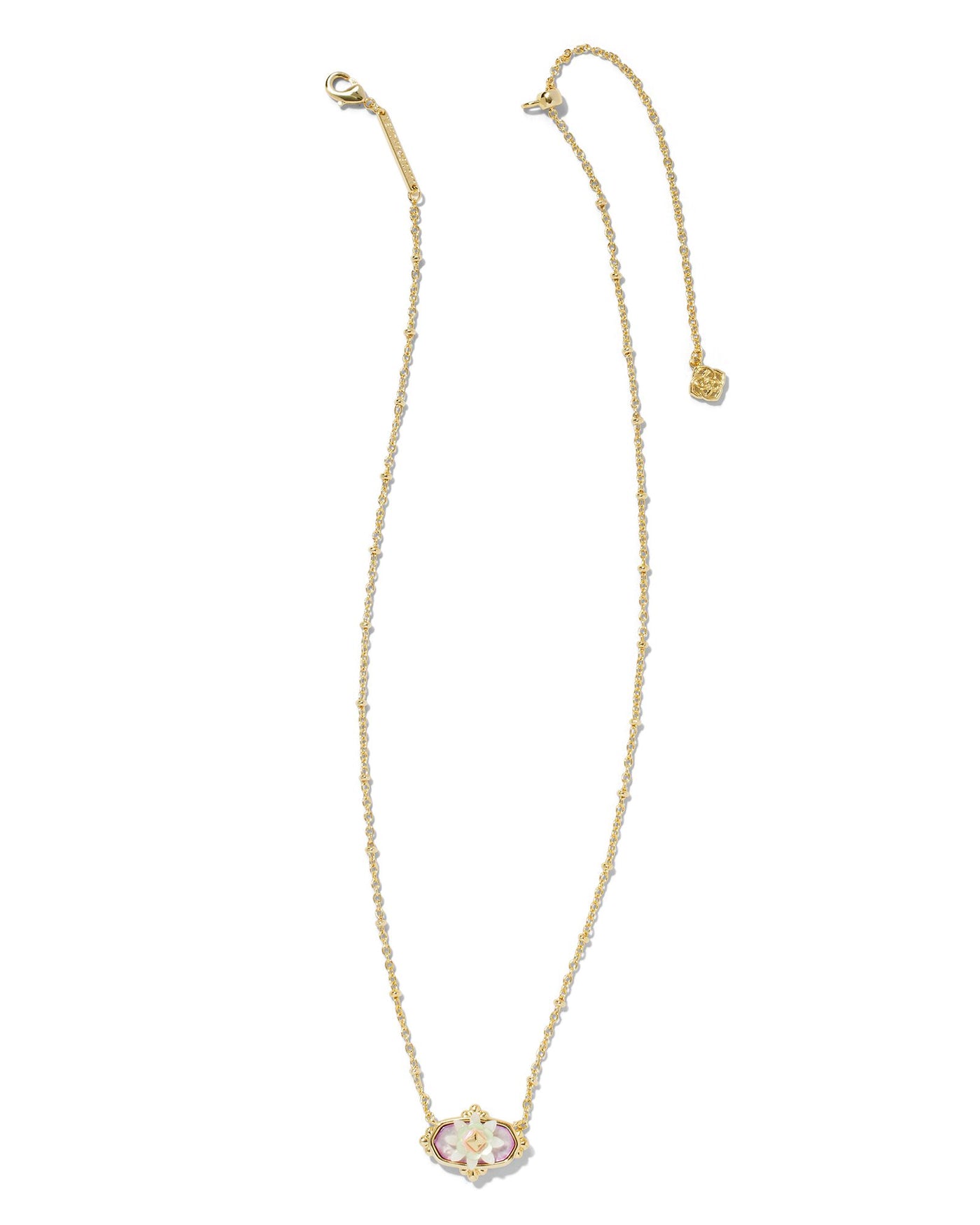 Kendra Scott Elisa Flower Petal Framed Short Pendant Necklace-Necklaces-Kendra Scott-Market Street Nest, Fashionable Clothing, Shoes and Home Décor Located in Mabank, TX