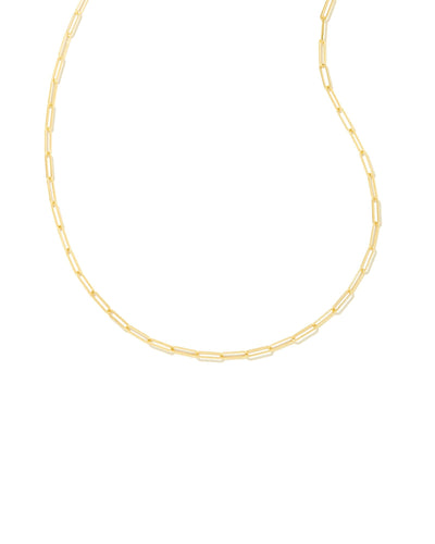 Kendra Scott Courtney Paperclip Necklace in Gold-Necklaces-Kendra Scott-Market Street Nest, Fashionable Clothing, Shoes and Home Décor Located in Mabank, TX