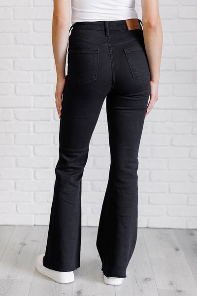 Etta High Rise Control Top Flare Jeans in Black-Denim-Ave Shops-Market Street Nest, Fashionable Clothing, Shoes and Home Décor Located in Mabank, TX