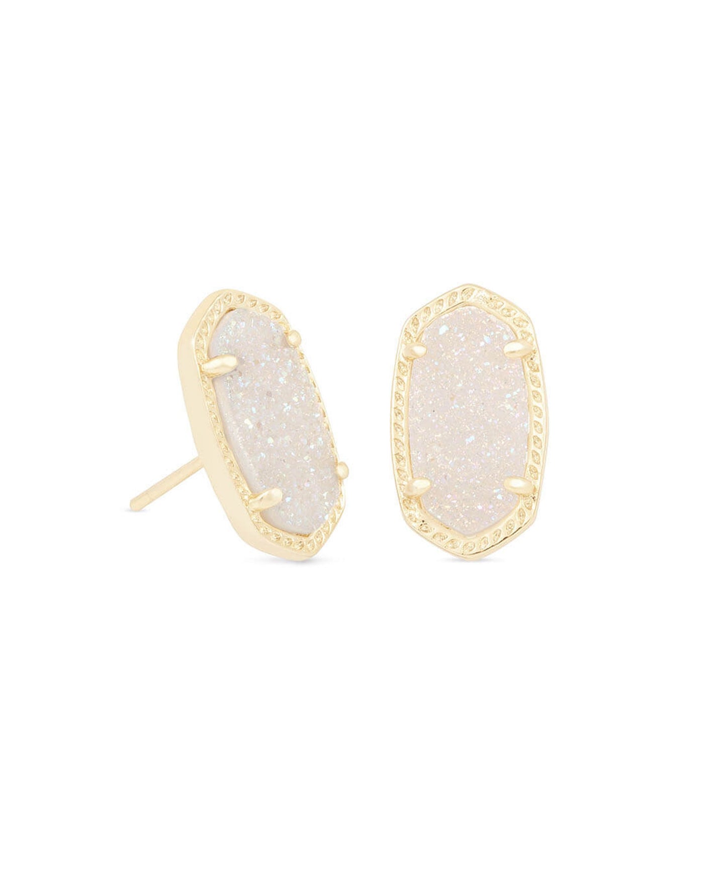 Kendra Scott Emilie Stud Earrings Gold Iridescent Drusy-Earrings-Kendra Scott-Market Street Nest, Fashionable Clothing, Shoes and Home Décor Located in Mabank, TX