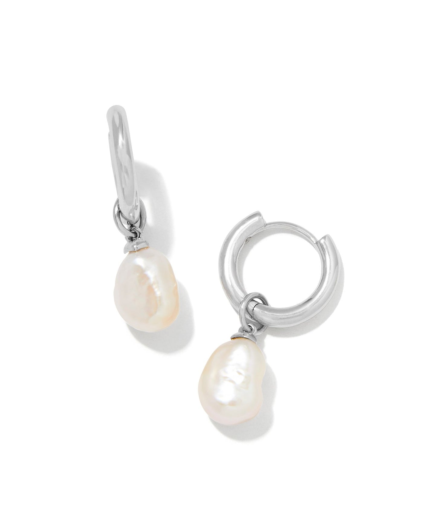 Kendra Scott Willa Pearl Huggie Earrings-Earrings-Kendra Scott-Market Street Nest, Fashionable Clothing, Shoes and Home Décor Located in Mabank, TX