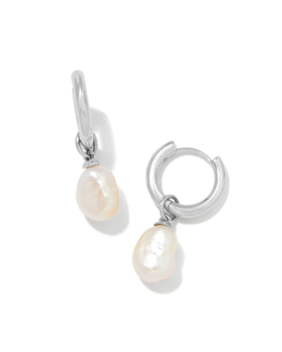 Kendra Scott Willa Pearl Huggie Earrings-Earrings-Kendra Scott-Market Street Nest, Fashionable Clothing, Shoes and Home Décor Located in Mabank, TX