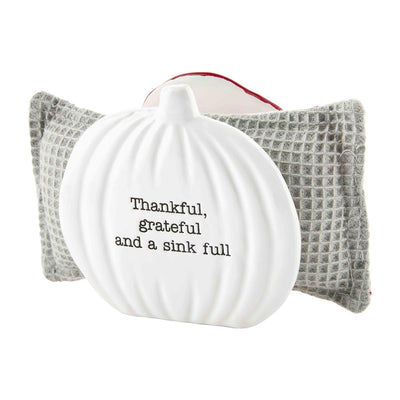 Mud Pie Pumpkin/Santa Reversible Sponge Holder-240 Kitchen & Food-Mud Pie-Market Street Nest, Fashionable Clothing, Shoes and Home Décor Located in Mabank, TX