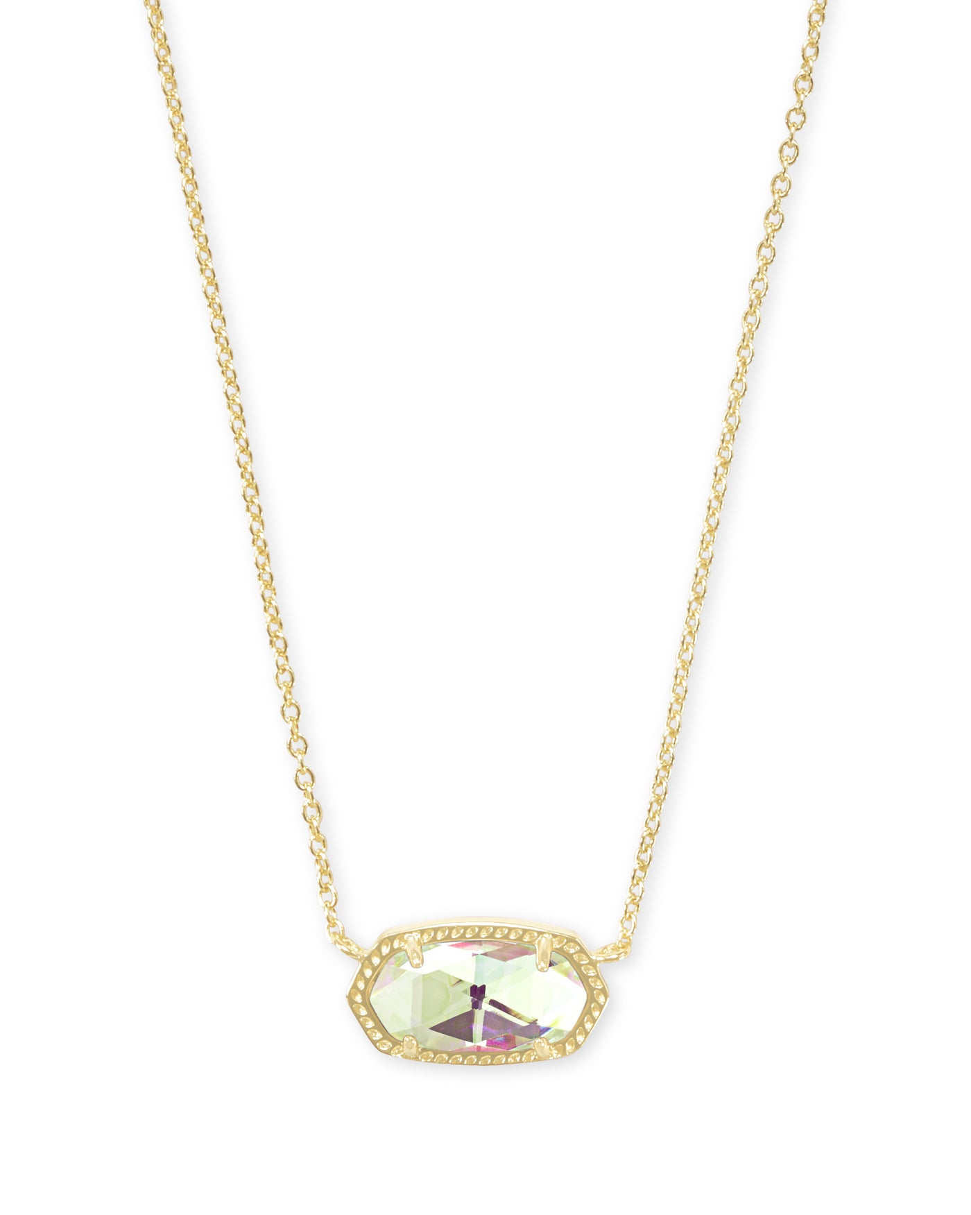 Kendra Scott Elisa Gold Pendant Necklace in Dichroic Glass-Necklaces-Kendra Scott-Market Street Nest, Fashionable Clothing, Shoes and Home Décor Located in Mabank, TX