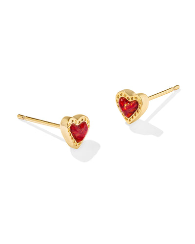 Kendra Scott Mini Ari Heart Stud Earrings-Earrings-Kendra Scott-Market Street Nest, Fashionable Clothing, Shoes and Home Décor Located in Mabank, TX