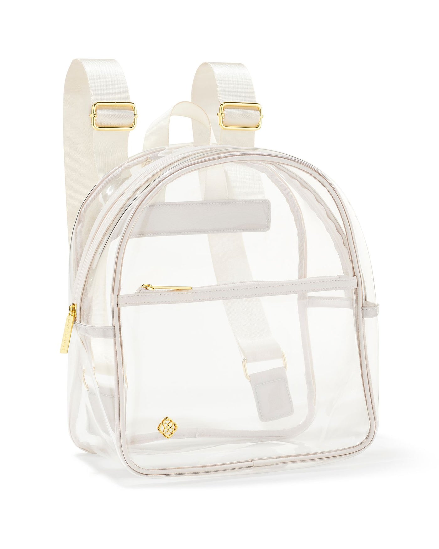 Front View. Kendra Scott Clear Back Pack-Handbags-Kendra Scott-Market Street Nest, Fashionable Clothing, Shoes and Home Décor Located in Mabank, TX