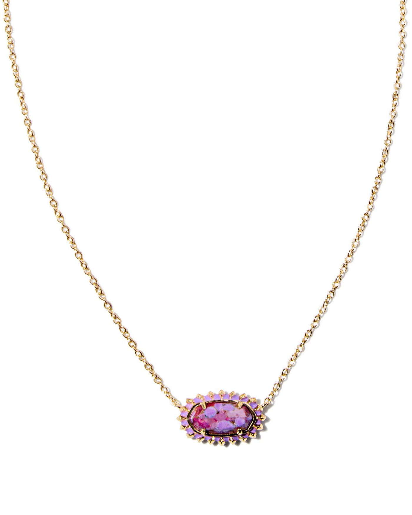 Kendra Scott Elisa Color Burst Frame Short Pendant Necklace-Necklaces-Kendra Scott-Market Street Nest, Fashionable Clothing, Shoes and Home Décor Located in Mabank, TX