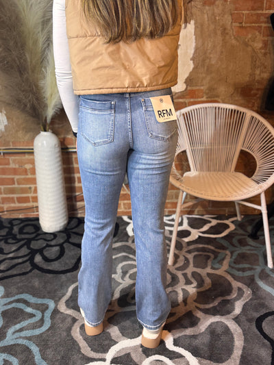 RFM Mia Mid Rise Boot Cut Jeans Potassium+Whiskers-Bottoms-YMI-Market Street Nest, Fashionable Clothing, Shoes and Home Décor Located in Mabank, TX