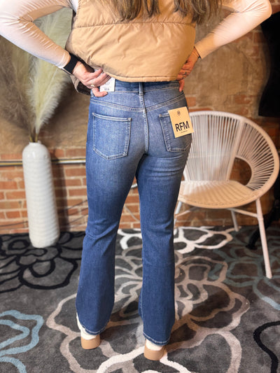 RFM Mia 2 Button High Rise Jeans-Bottoms-YMI-Market Street Nest, Fashionable Clothing, Shoes and Home Décor Located in Mabank, TX