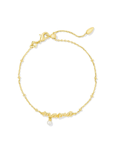 Kendra Scott Mama Script Delicate Chain Bracelet-Bracelets-Kendra Scott-Market Street Nest, Fashionable Clothing, Shoes and Home Décor Located in Mabank, TX