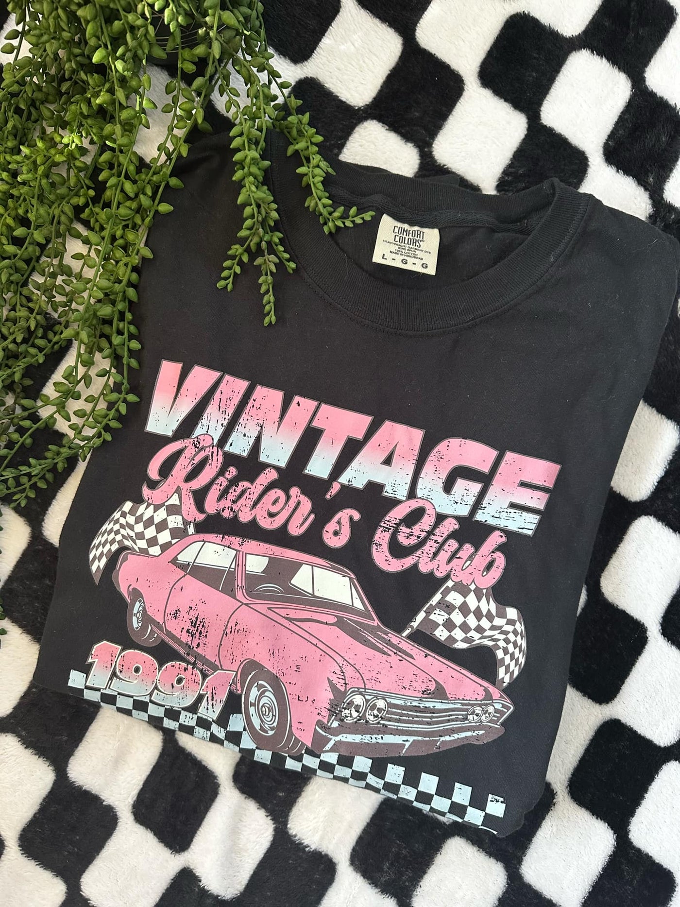 Vintage Riders Club Graphic Tee-Womens-Ave Shops-Market Street Nest, Fashionable Clothing, Shoes and Home Décor Located in Mabank, TX