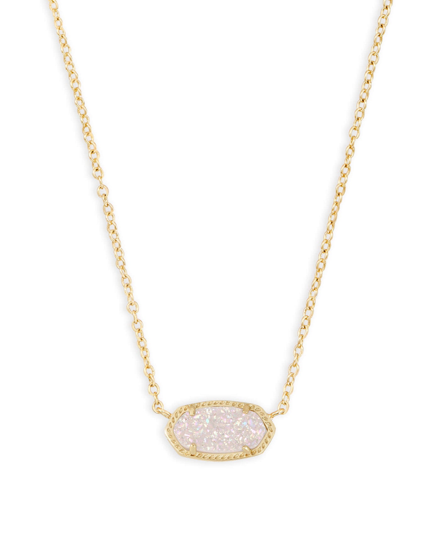 Kendra Scott Elisa Gold Pendant Necklace in Iridescent Drusy-Necklaces-Kendra Scott-Market Street Nest, Fashionable Clothing, Shoes and Home Décor Located in Mabank, TX
