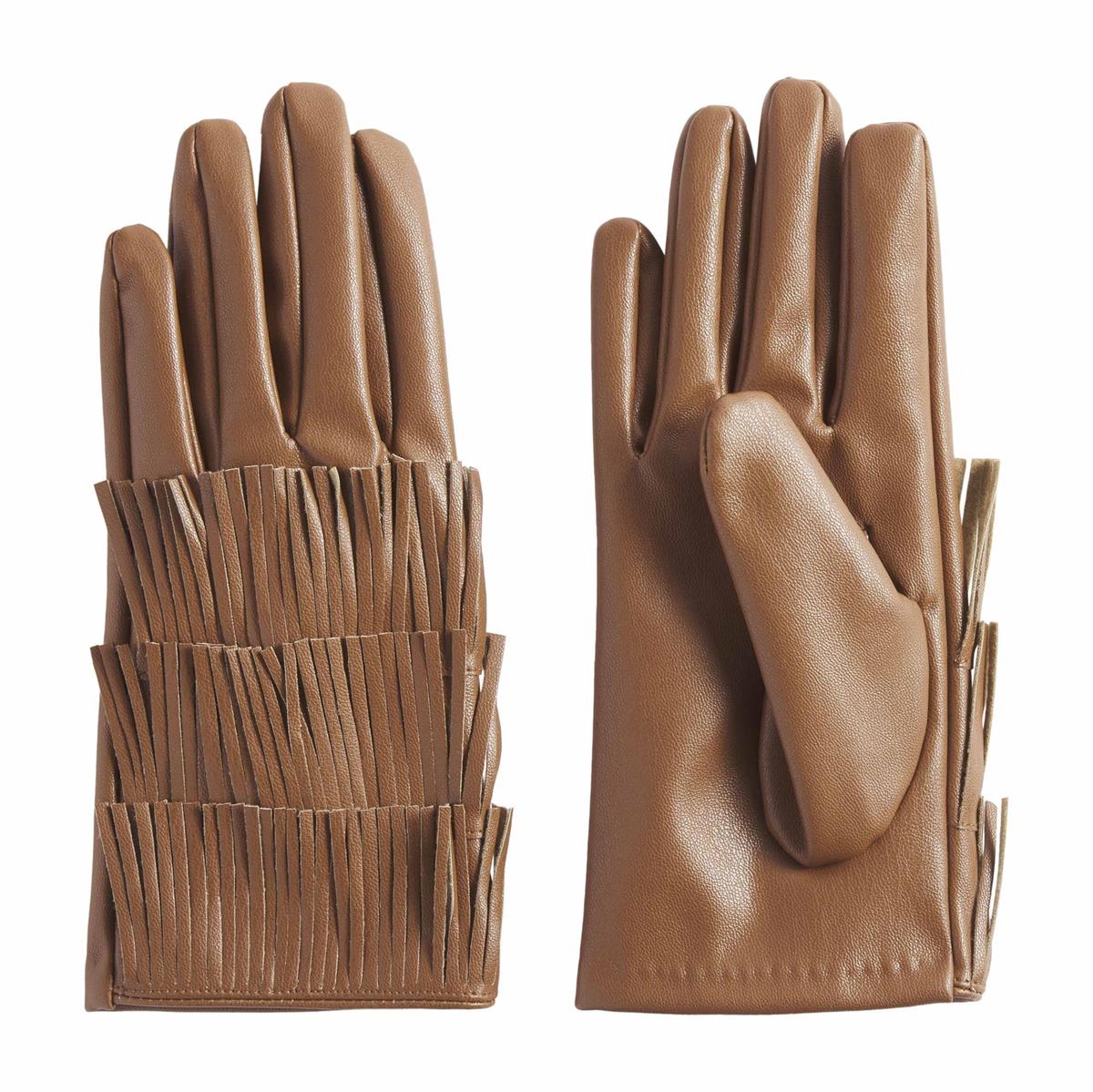 Mud Pie Faux Leather Fringe Gloves-100 Accessories/MISC-Mud Pie-Market Street Nest, Fashionable Clothing, Shoes and Home Décor Located in Mabank, TX