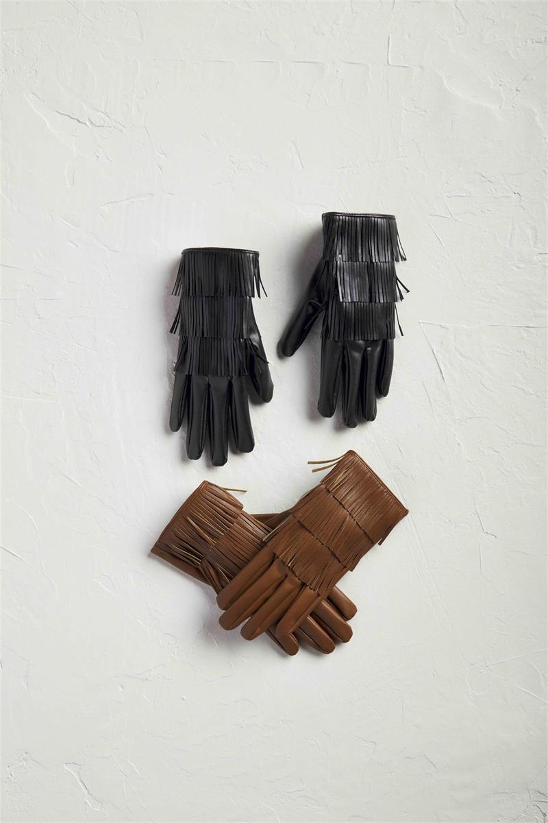 Mud Pie Faux Leather Fringe Gloves-100 Accessories/MISC-Mud Pie-Market Street Nest, Fashionable Clothing, Shoes and Home Décor Located in Mabank, TX