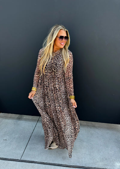 PREORDER: Carmen Sheer Cheetah Dress-Womens-Ave Shops-Market Street Nest, Fashionable Clothing, Shoes and Home Décor Located in Mabank, TX