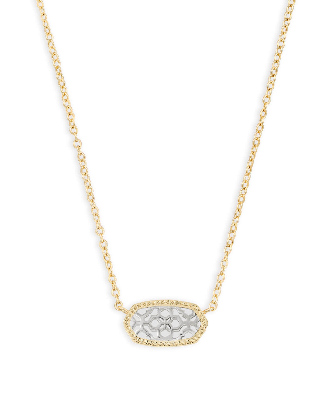 Kendra Scott Elisa Pendant Gold Necklace in Gold - Rhodium Filigree Mix-Necklaces-Kendra Scott-Market Street Nest, Fashionable Clothing, Shoes and Home Décor Located in Mabank, TX
