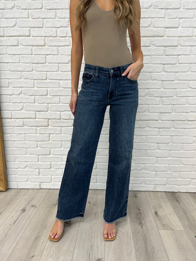 Addie Mid Rise Vintage Wash Wide Leg Jeans-Womens-Ave Shops-Market Street Nest, Fashionable Clothing, Shoes and Home Décor Located in Mabank, TX