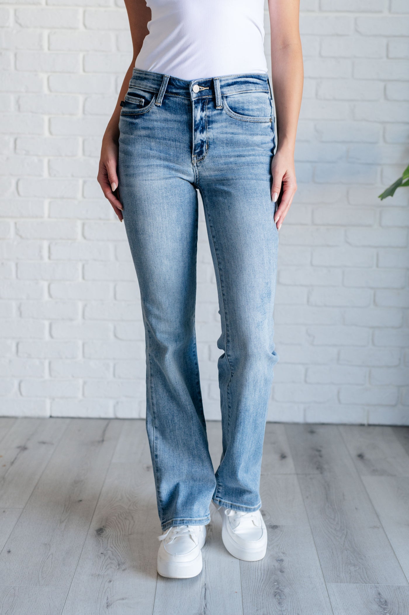 Alana Mid Rise Clean Bootcut Jeans-Womens-Ave Shops-Market Street Nest, Fashionable Clothing, Shoes and Home Décor Located in Mabank, TX