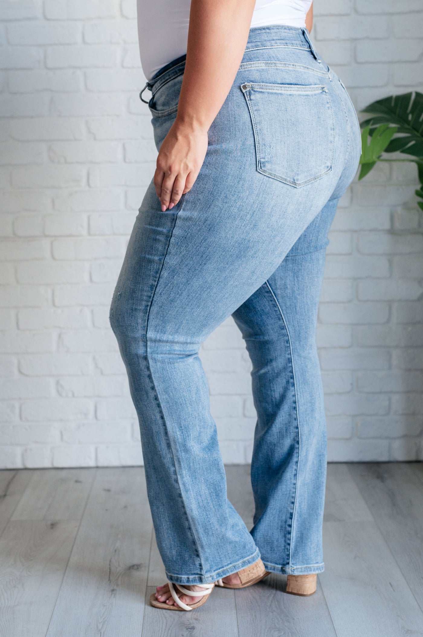 Alana Mid Rise Clean Bootcut Jeans-Womens-Ave Shops-Market Street Nest, Fashionable Clothing, Shoes and Home Décor Located in Mabank, TX