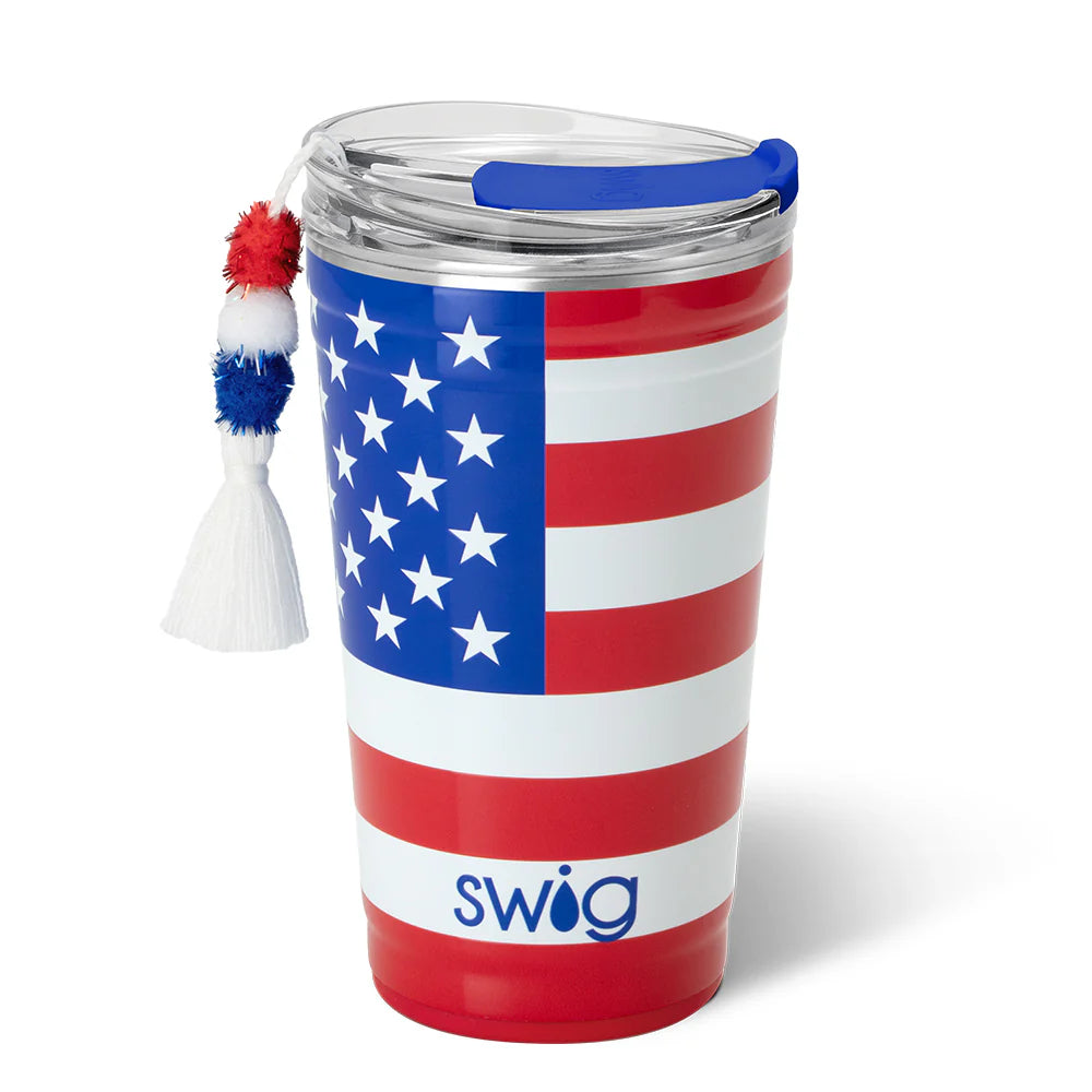 All American Party Cup-04-Kitchen & Food-Swig Life-Market Street Nest, Fashionable Clothing, Shoes and Home Décor Located in Mabank, TX