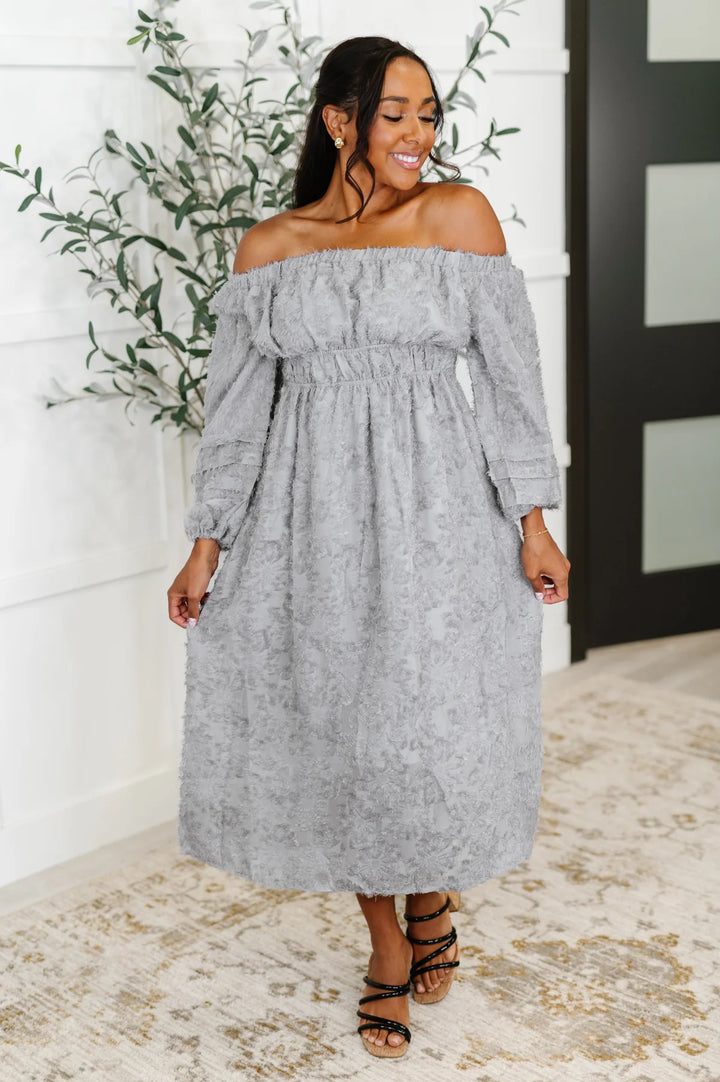 All Is Well Dress in Opal Gray-10-Dresses, Rompers &amp; Sets-Avenue Shops-Market Street Nest, Fashionable Clothing, Shoes and Home Décor Located in Mabank, TX