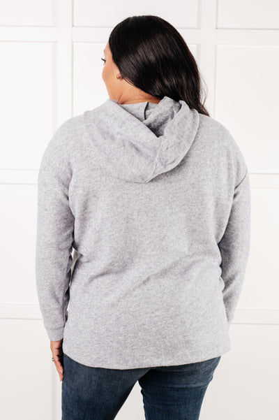 Basically My Favorite Hooded Pullover in Heather Grey-Tops-Ave Shops-Market Street Nest, Fashionable Clothing, Shoes and Home Décor Located in Mabank, TX