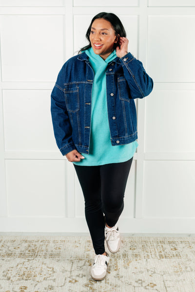 Basically My Favorite Hooded Pullover in Turquoise-Tops-Ave Shops-Market Street Nest, Fashionable Clothing, Shoes and Home Décor Located in Mabank, TX