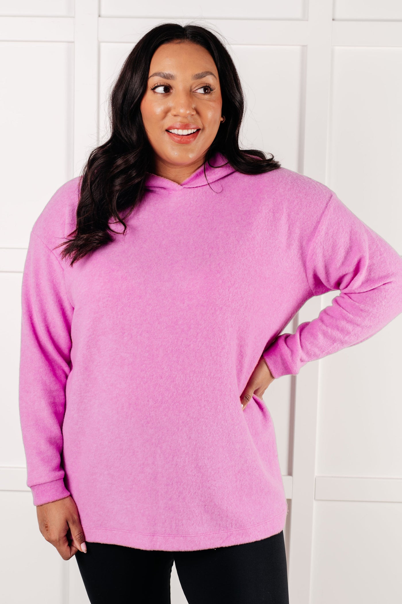 Basically My Favorite Hooded Pullover in Bright Mauve-Tops-Ave Shops-Market Street Nest, Fashionable Clothing, Shoes and Home Décor Located in Mabank, TX