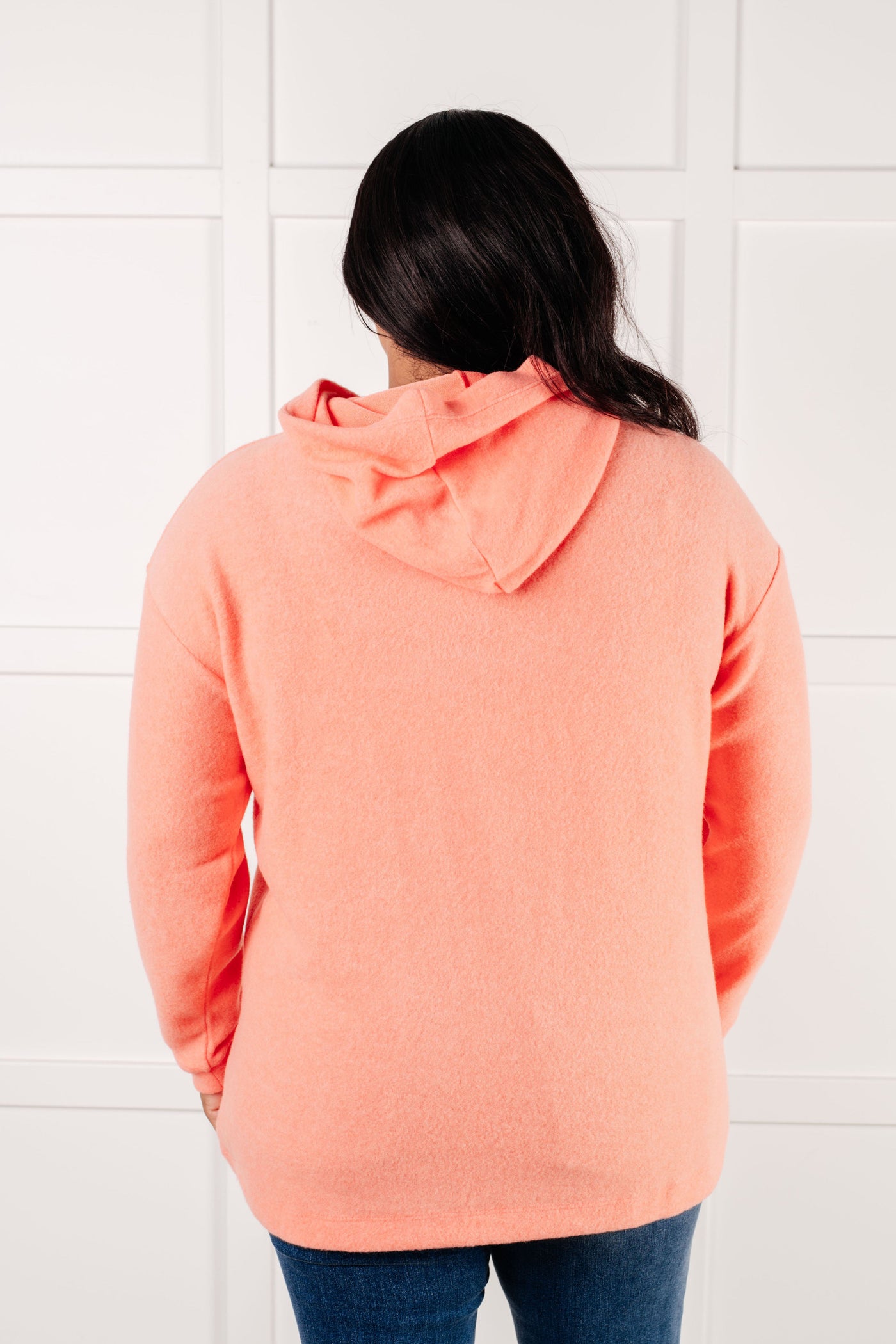 Basically My Favorite Hooded Pullover in Coral-Tops-Ave Shops-Market Street Nest, Fashionable Clothing, Shoes and Home Décor Located in Mabank, TX