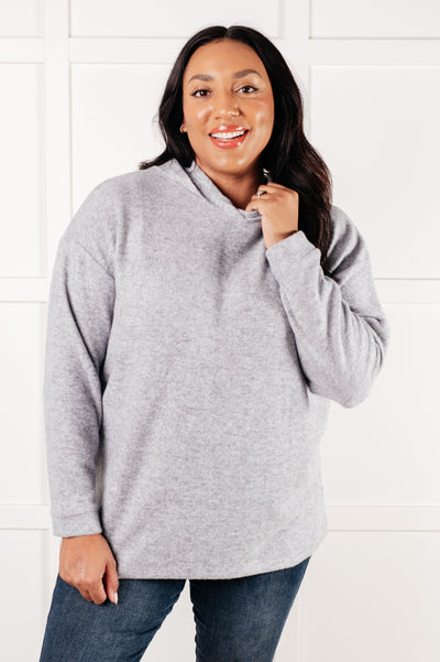 Basically My Favorite Hooded Pullover in Heather Grey-Tops-Ave Shops-Market Street Nest, Fashionable Clothing, Shoes and Home Décor Located in Mabank, TX