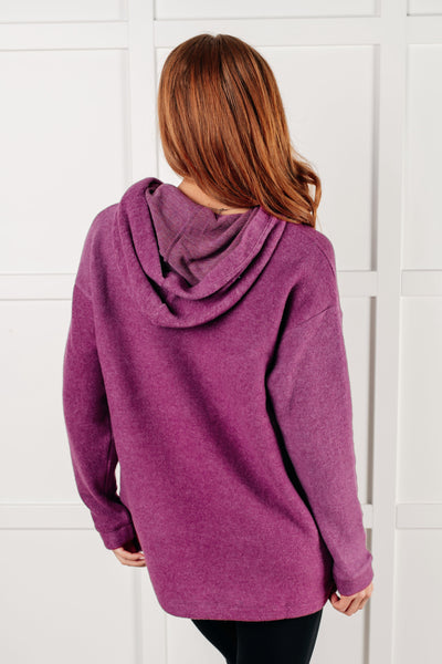 Basically My Favorite Hooded Pullover in Light Plum-Tops-Ave Shops-Market Street Nest, Fashionable Clothing, Shoes and Home Décor Located in Mabank, TX