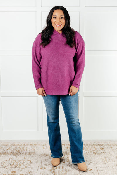 Basically My Favorite Hooded Pullover in Light Plum-Tops-Ave Shops-Market Street Nest, Fashionable Clothing, Shoes and Home Décor Located in Mabank, TX