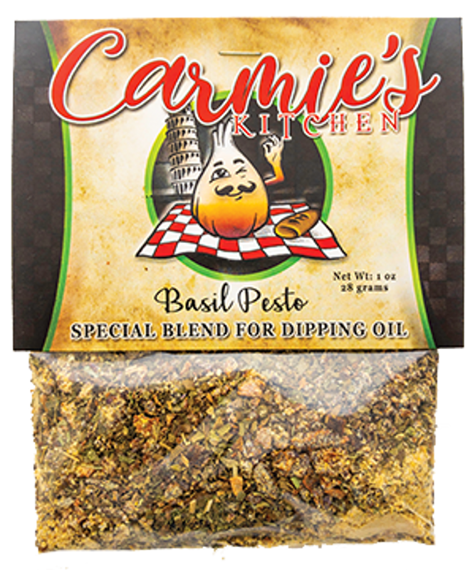 Pesto Dipping Oil Seasoning-Carmie's Kitchen-Market Street Nest, Fashionable Clothing, Shoes and Home Décor Located in Mabank, TX