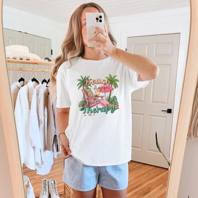 Beach Therapy Graphic Tee-Womens-Ave Shops-Market Street Nest, Fashionable Clothing, Shoes and Home Décor Located in Mabank, TX