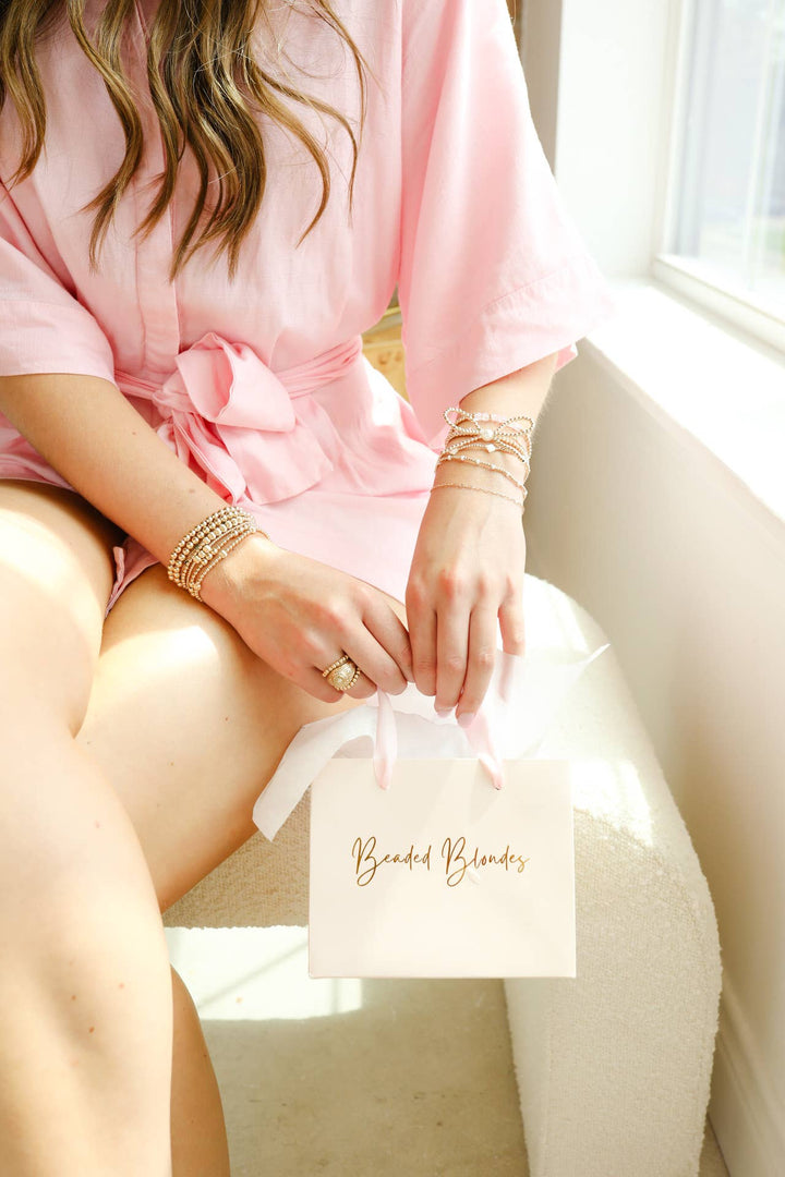 Gold Bow Bracelet-Beaded Blondes-Market Street Nest, Fashionable Clothing, Shoes and Home Décor Located in Mabank, TX