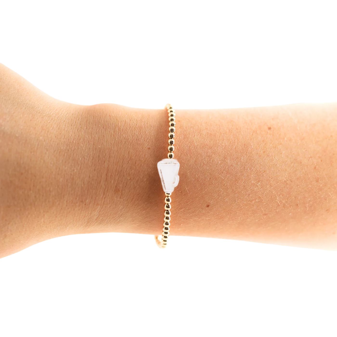 Beaded Blondes Megaphone Cheer Bracelet-Bracelets-Beaded Blondes-Market Street Nest, Fashionable Clothing, Shoes and Home Décor Located in Mabank, TX