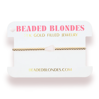 Beaded Blondes Megaphone Cheer Bracelet-Bracelets-Beaded Blondes-Market Street Nest, Fashionable Clothing, Shoes and Home Décor Located in Mabank, TX