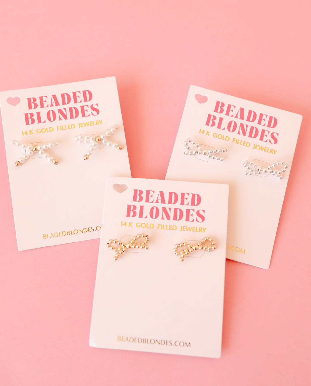 Pearl Bow Earrings-Beaded Blondes-Market Street Nest, Fashionable Clothing, Shoes and Home Décor Located in Mabank, TX
